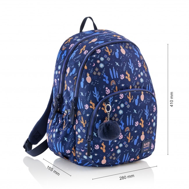 Plecak szkolny trzykomorowy Oslo Miquelrius - Desert 27L