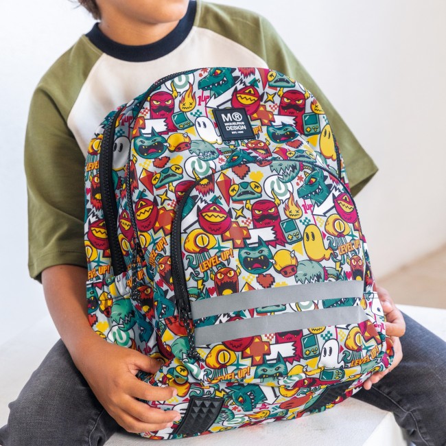 Plecak szkolny trzykomorowy Oslo Miquelrius - Level up! 27L