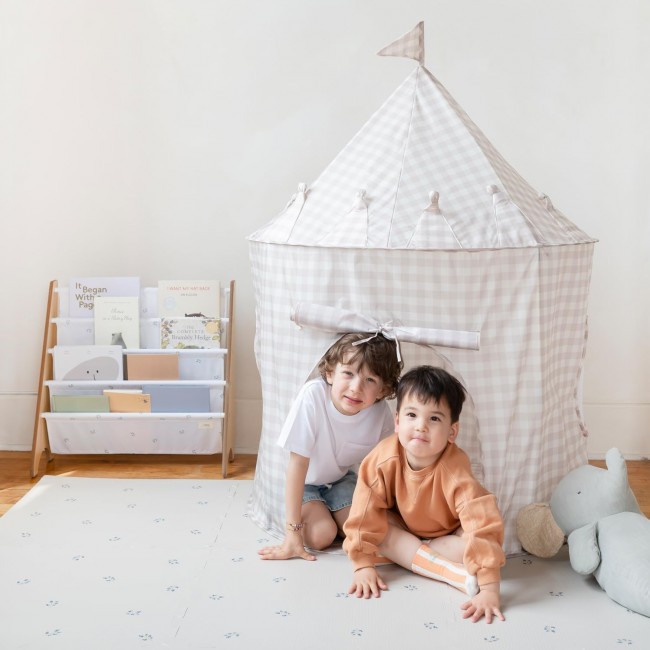Namiot dla dzieci 3 Sprouts Recycled - Gingham Beige