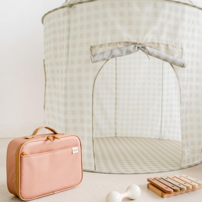 Namiot dla dzieci 3 Sprouts Recycled - Gingham Beige