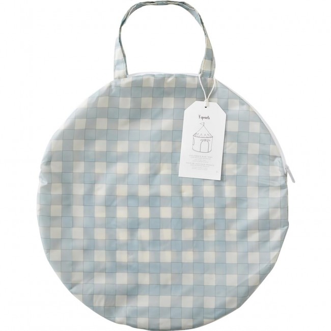 Namiot dla dzieci 3 Sprouts Recycled - Gingham Blue