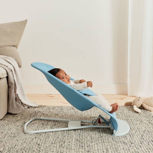 Leżaczek BABYBJORN BLISS WOVEN Petal Quilt - Niebieski