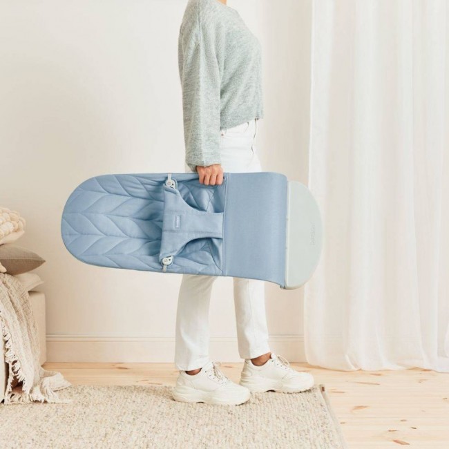 Leżaczek BABYBJORN BLISS WOVEN Petal Quilt - Niebieski