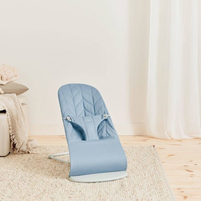 Leżaczek BABYBJORN BLISS WOVEN Petal Quilt - Niebieski