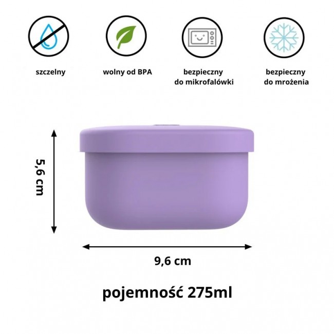 Pojemnik na przekąski do lunchboxa OmieSnack OMIE - Purple