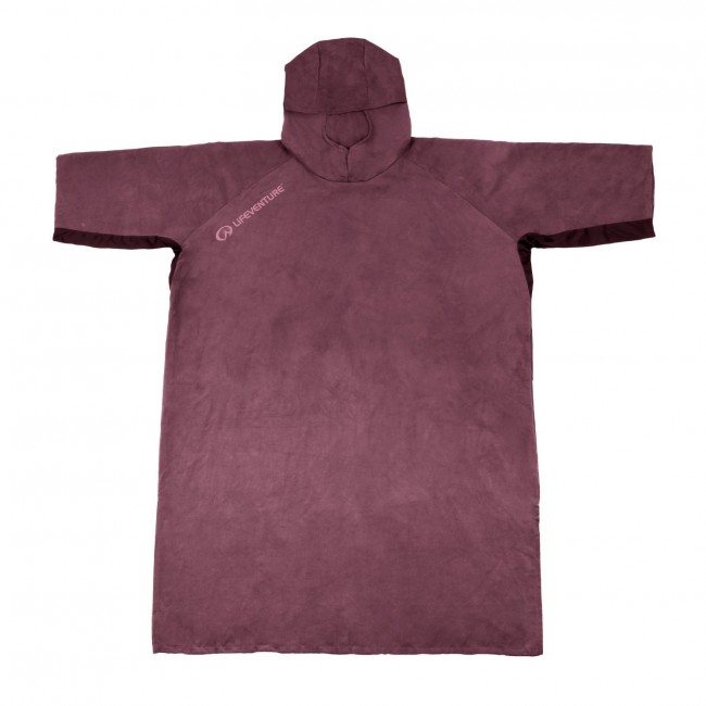 Ręcznik kąpielowy, ponczo z kapturem Lifeventure - Blackcurrant