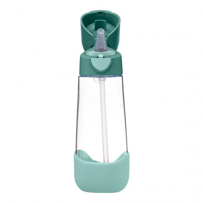 Tritanowa butelka ze słomką 600 ml B.box - Emerald Forest