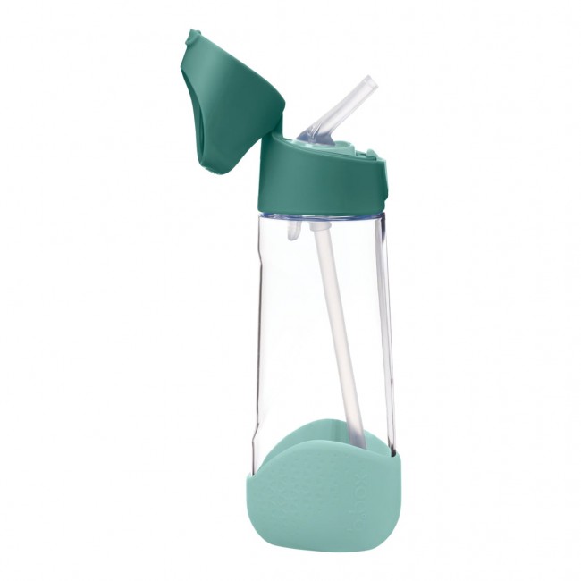 Tritanowa butelka ze słomką 600 ml B.box - Emerald Forest