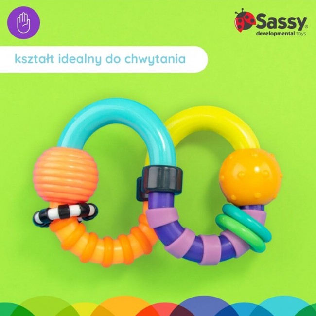 Zabawka sensoryczna Sassy - Ósemka