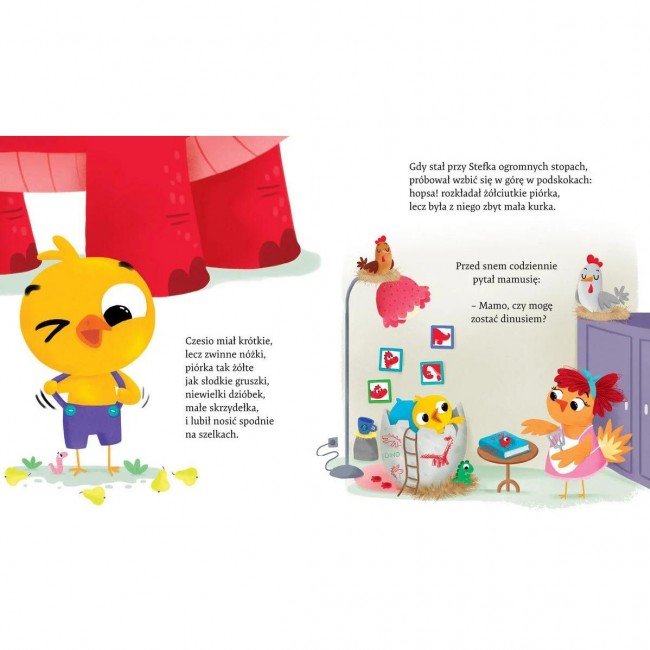 Książka "Chcę być dinozaurem!" wydawnictwo Zielona Sowa