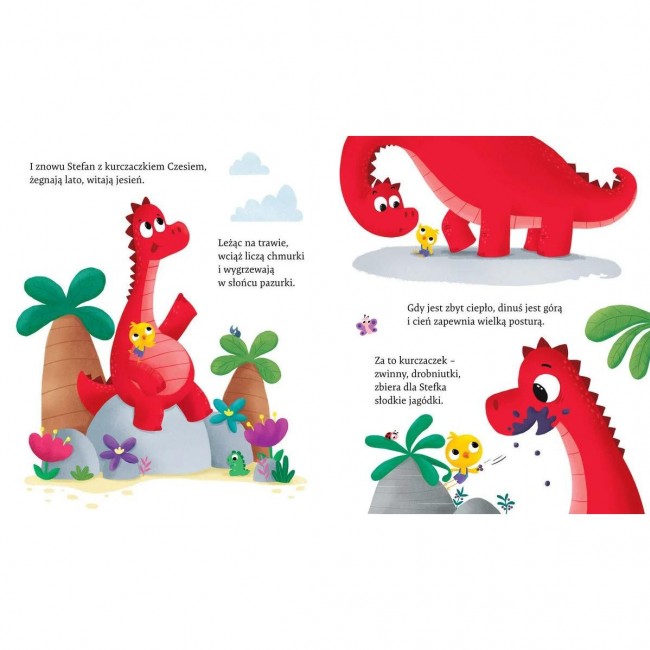 Książka "Chcę być dinozaurem!" wydawnictwo Zielona Sowa