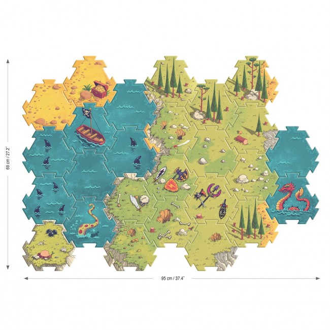 Puzzle tekturowe Arty Toys Djeco - Bitwa