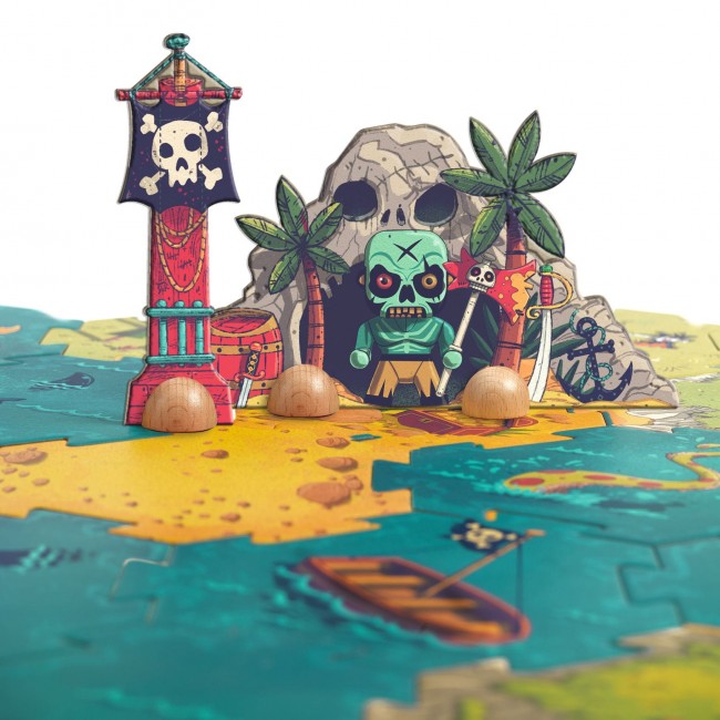 Puzzle tekturowe Arty Toys Djeco - Bitwa