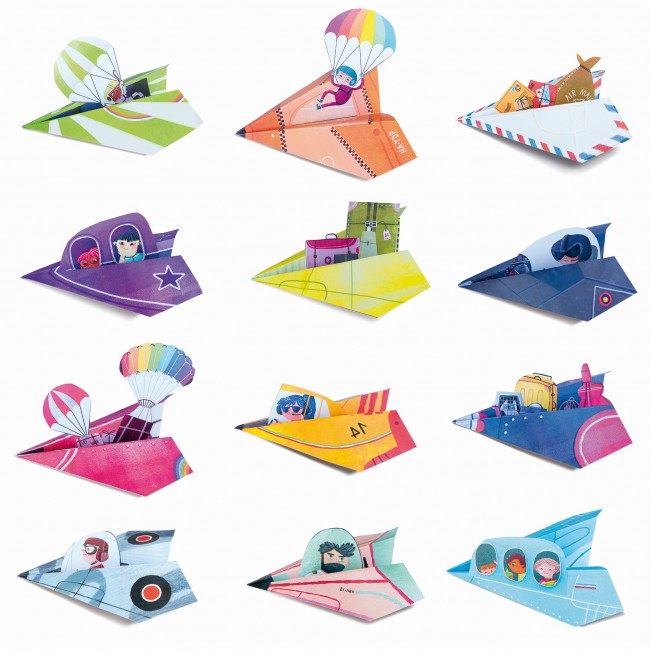 Zestaw kreatywny EASY ORIGAMI Ludattica - Samoloty