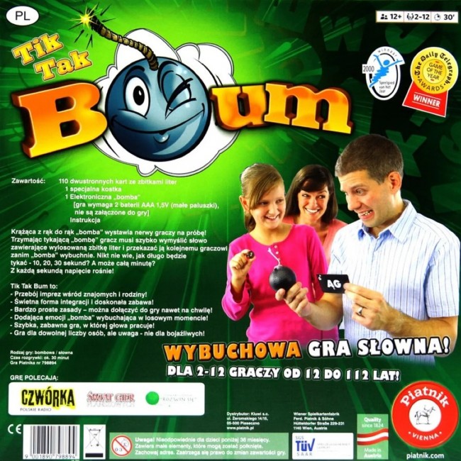 Gra karciana Piatnik - Tik Tak Bum