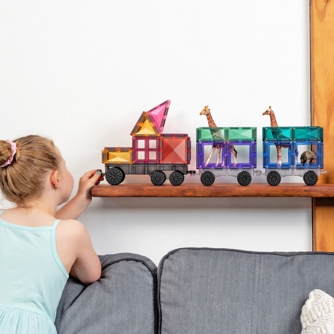 Klocki magnetyczne Connetix - Pastel Transport Pack 50 el.