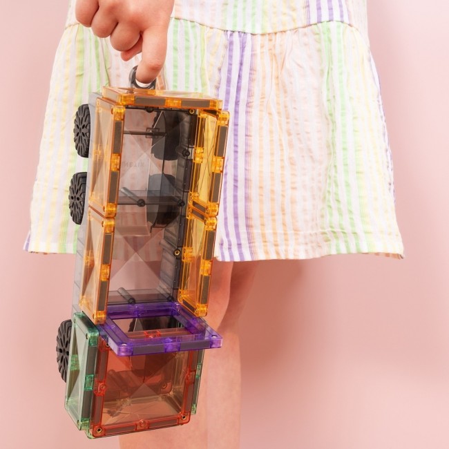 Klocki magnetyczne Connetix - Pastel Transport Pack 50 el.