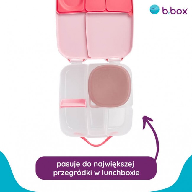 Silikonowy pojemnik z pokrywką do lunchboxa B.box - Berry