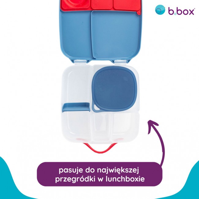 Silikonowy pojemnik z pokrywką do lunchboxa B.box - Ocean