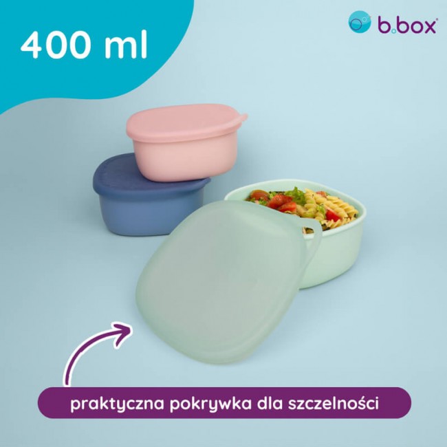 Silikonowy pojemnik z pokrywką do lunchboxa B.box - Forest