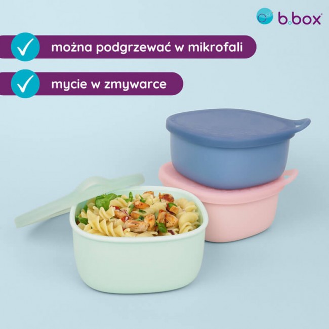 Silikonowy pojemnik z pokrywką do lunchboxa B.box - Forest