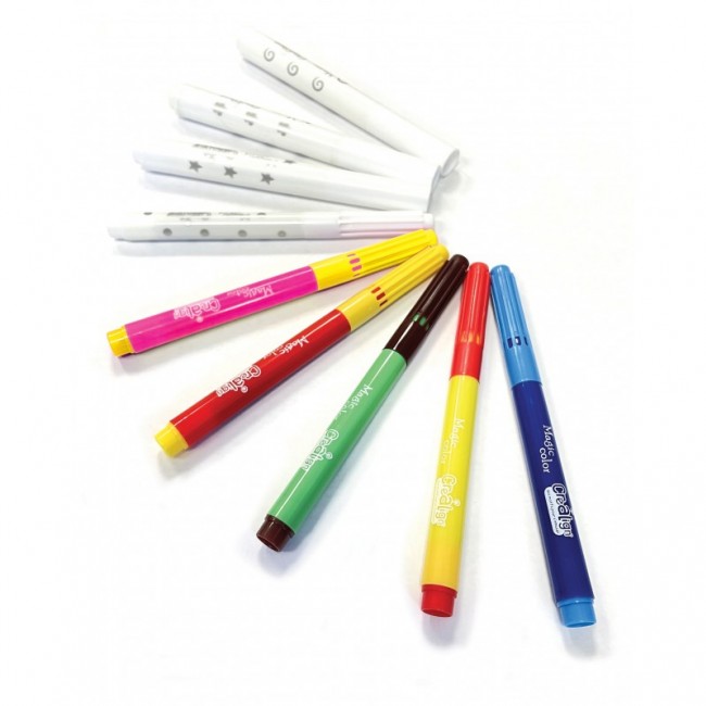 Magiczne flamastry Crea Lign - 5 kolorów, 4 wzory