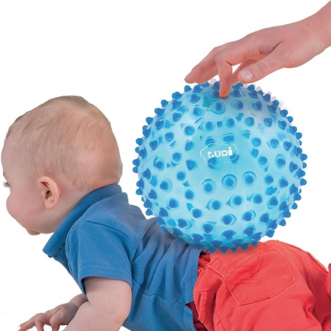 Piłka sensoryczna LUDI 20 cm - Niebieska