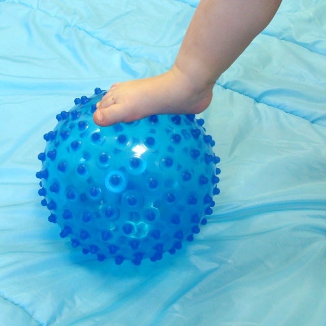 Piłka sensoryczna LUDI 20 cm - Niebieska