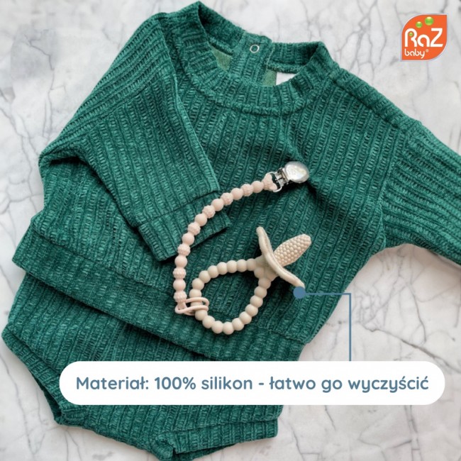 Gryzak silikonowy Soczysta Malina Plus RazBaby - Zielony