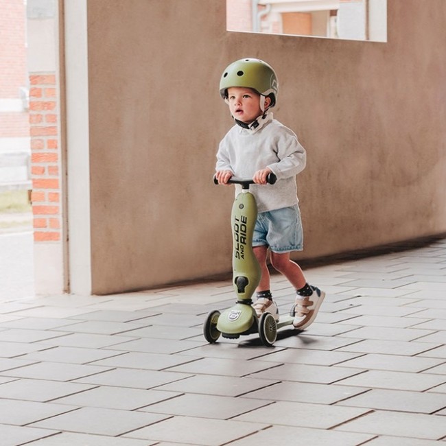 Kask dla dzieci SCOOTANDRIDE 3+ S-M - Olive