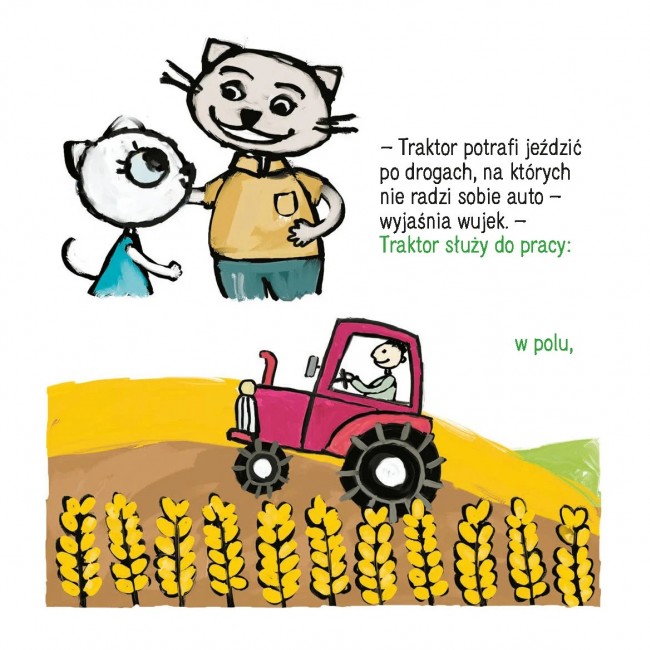 Książka "Kicia Kocia na traktorze" wydawnictwo Media Rodzina