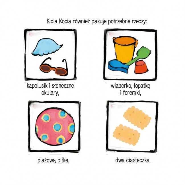 Książka "Kicia Kocia na plaży" wydawnictwo Media Rodzina