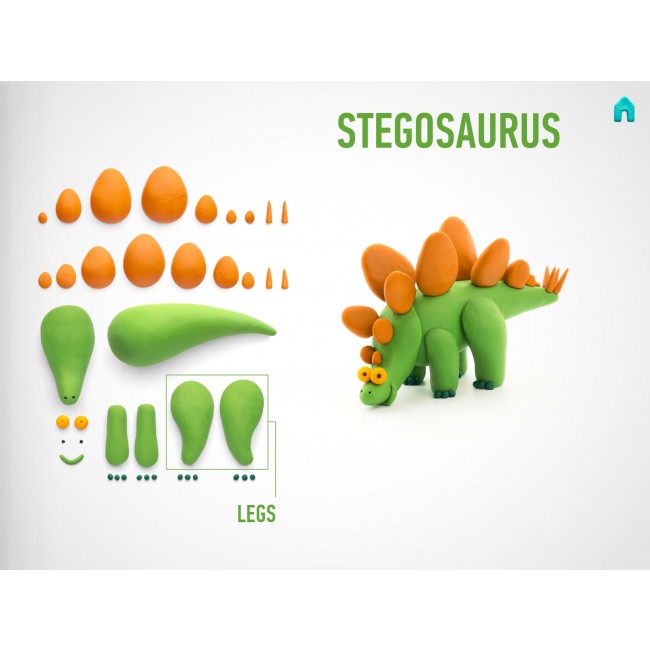 Masa plastyczna Hey Clay - Stegozaur