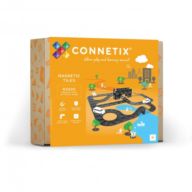 Klocki magnetyczne Connetix - Creative Roads Pack 48 el.