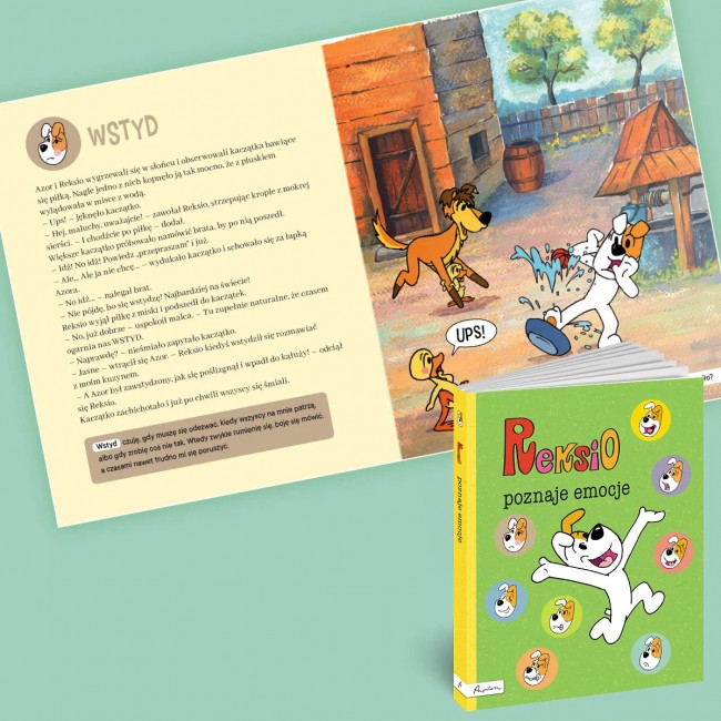 Książka "Reksio poznaje emocje" Wydawnictwo Papilon