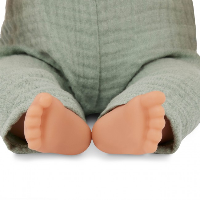Lalka niemowlę ze smoczkiem LullaBaby - W muślinowym ubranku i opasce