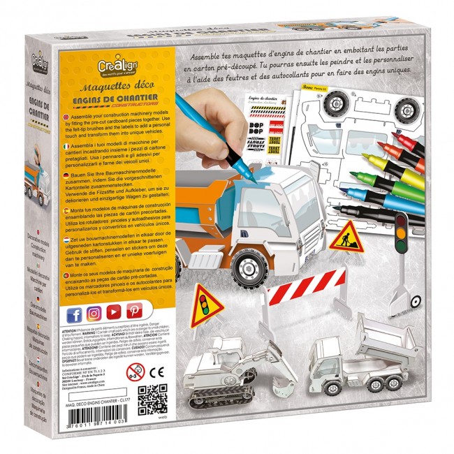 Makiety do złożenia i malowania Crea Lign' - Pojazdy budowlane