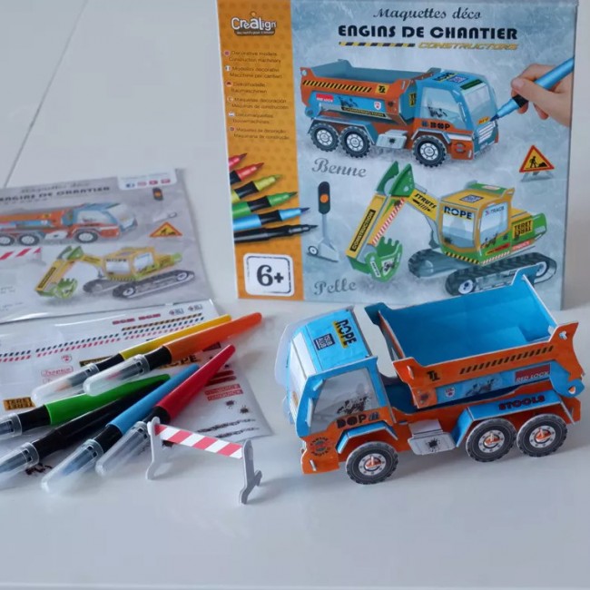 Makiety do złożenia i malowania Crea Lign' - Pojazdy budowlane