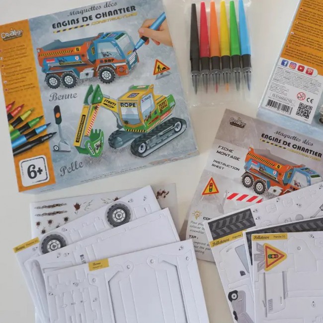 Makiety do złożenia i malowania Crea Lign' - Pojazdy budowlane