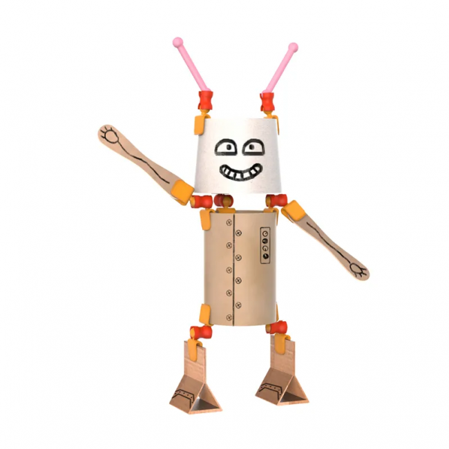 Zestaw konstrukcyjny zrób to sam Toyi - Arts and Crafts Robot 44 el.