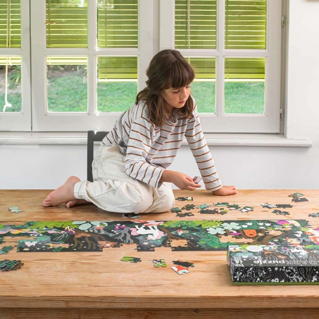 Puzzle świecące w ciemności Apli Kids - Magiczny las 6+