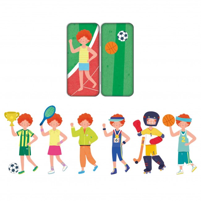 Magnetyczna układanka Mix&Match Apli Kids - Sport