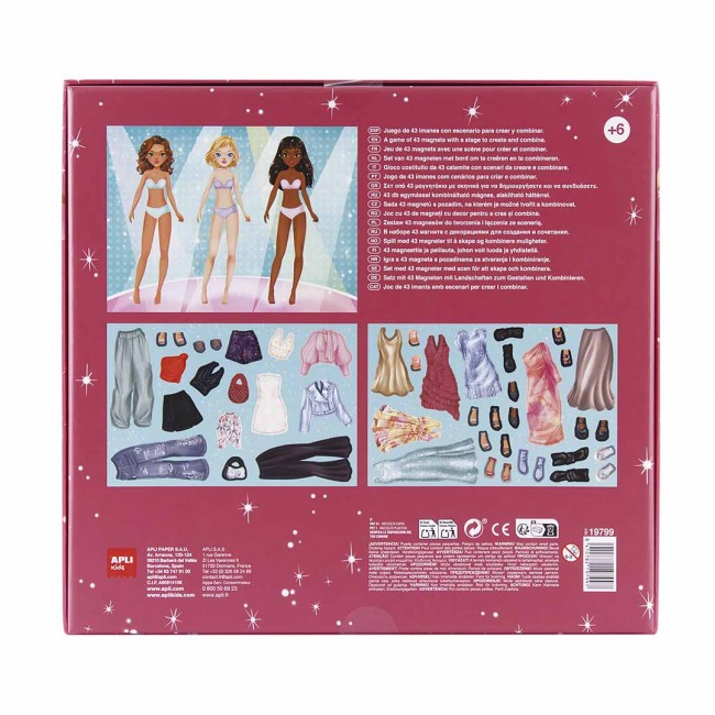 Zestaw z magnesami Apli Kids - Pokaz mody