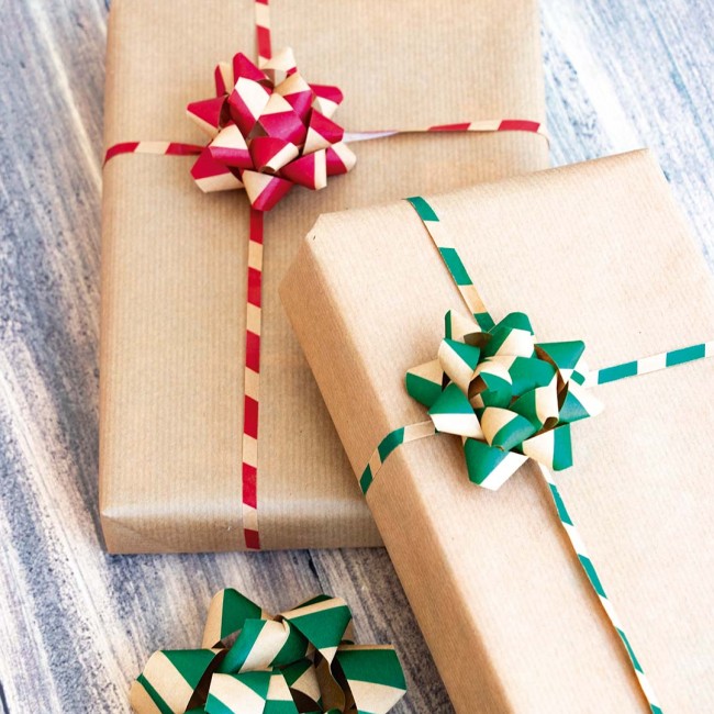 Świąteczne kokardki i wstążka do dekoracji Apli Kids - Zielone