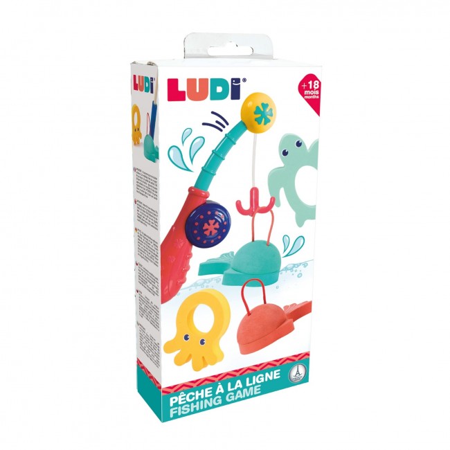 Wędka i piankowe rybki do łowienia LUDI