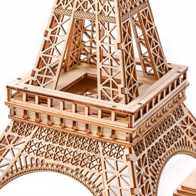Drewniane Puzzle Model 3D Little Story - Wieża Eiffla