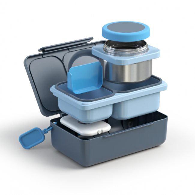 Lunchbox z termosem OmieBox Up OMIE - Graphite