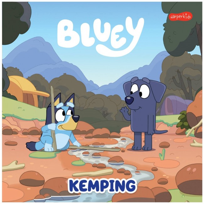 Książka "Bluey. Kemping." Wydawnictwo Harperkids