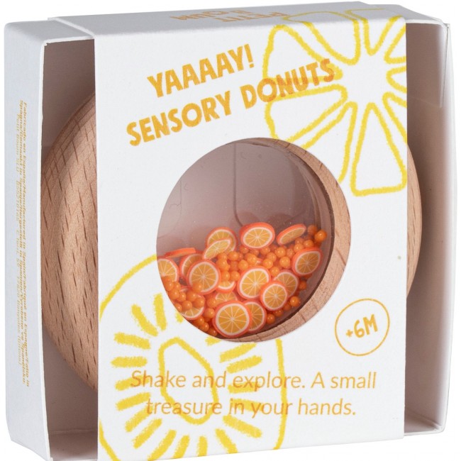 Grzechotka sensoryczna Petit Boum - Pomarańcza