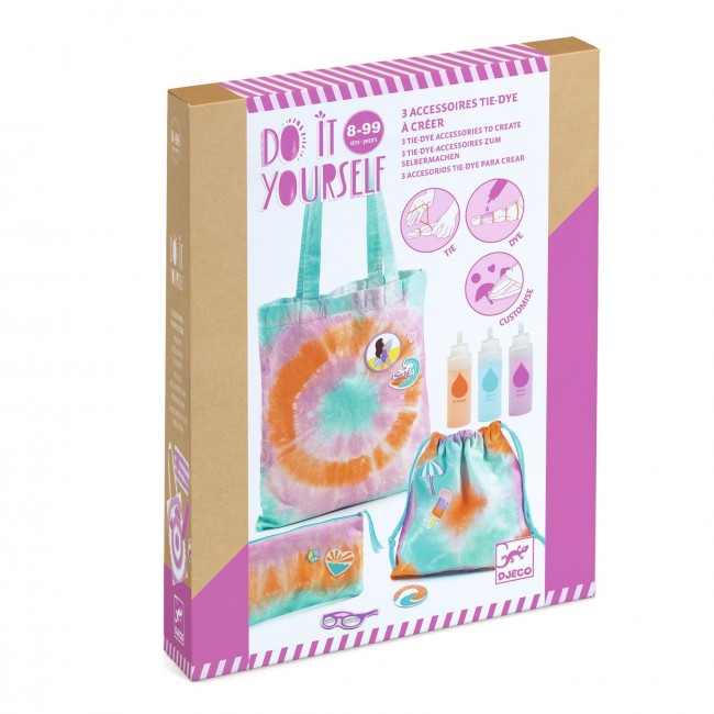 Zrób to sam Djeco - Farbowanie metodą Tie-Dye